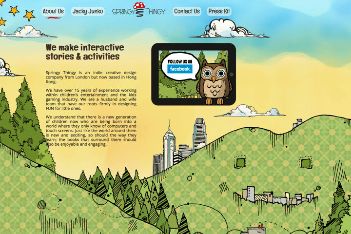 Springy Thingy website preview